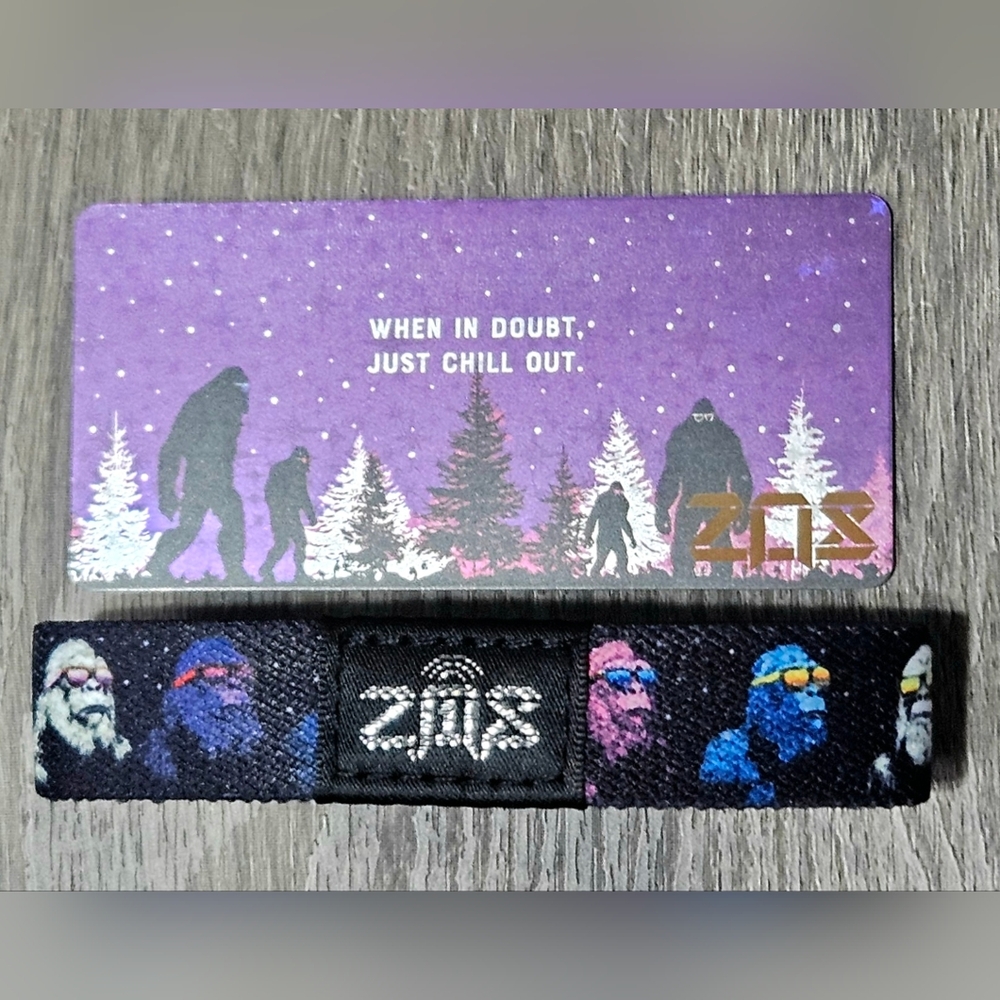 ZOX "CHILL OUT" #X159 HOLOGRAPHIC Winter Wonders RARE INTERACTIVE WRISTBAND - Picture 6 of 12